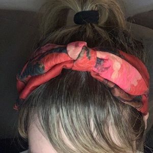 Emin & Paul Shoreditch red printed headband